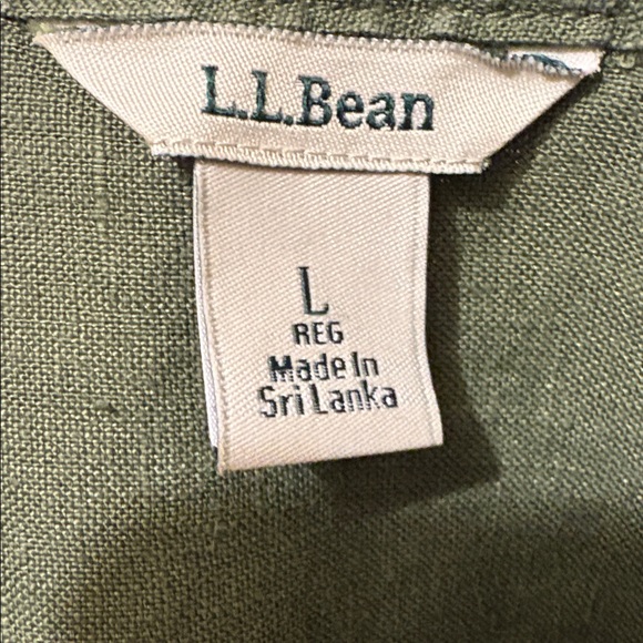 L.L. Bean Sage Green Women's Button-Down Shirt - Picture 5 of 6